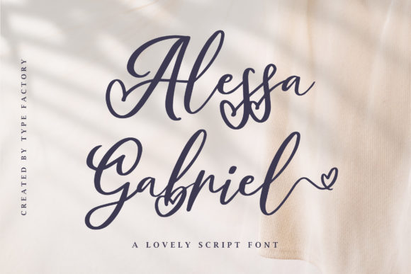 Alessa Gabriel: A Classy Script Font for Campaign Headlines