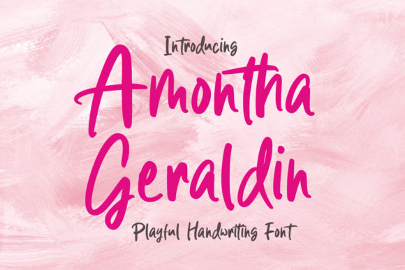 Amontha Geraldin: A Sweet Script Font That Makes Your Brand Feel Like Home
