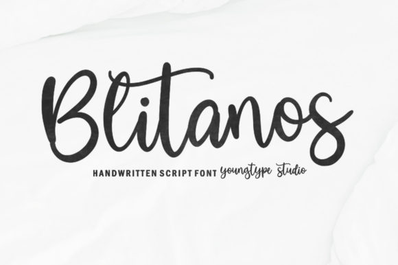 Blitanos: A Hand-Brushed Font That Makes Your Brand Feel Human