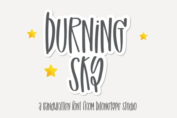 Burning Sky: A Sweet, Quirky Handwritten Font for Scroll-Stopping Campaigns