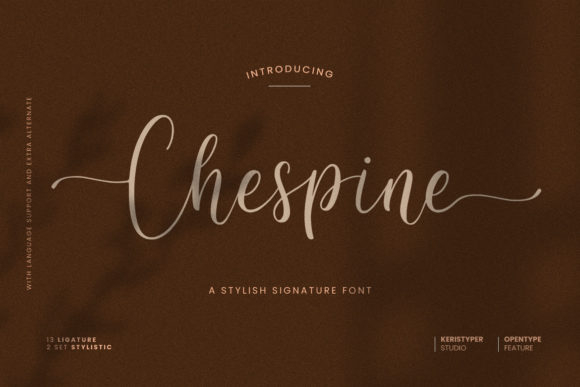 Chespine: A Delicate Script Font for Editorial Warmth