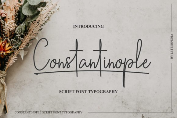 Constantinople: A Delicate Script Typeface for Digital Elegance