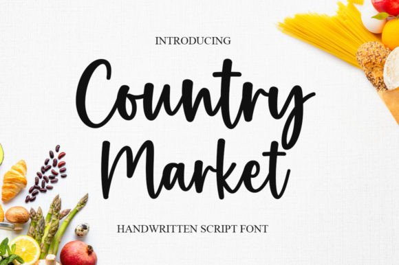 Country Market: A Script Font That Elevates Digital Branding