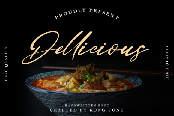 Dellicious: A Playful Script Font for Creative Branding