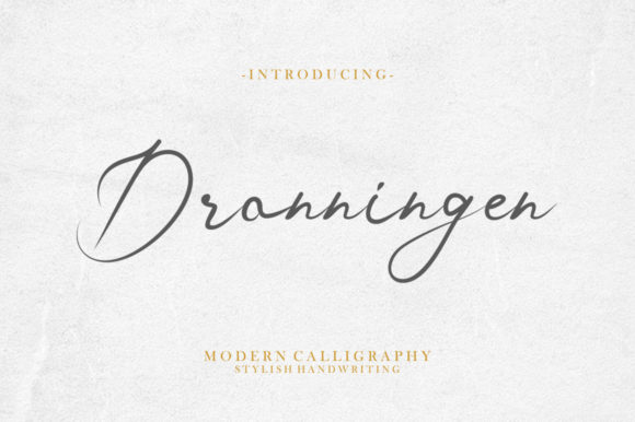 Dronningen Signature: A Warm, Organic Handwritten Font for Real Branding