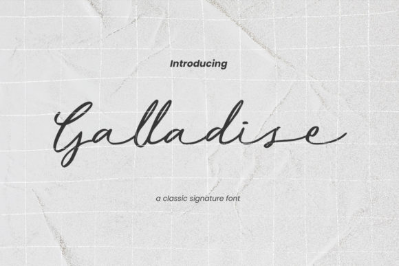 Galladise: A Warm, Authentic Script Font for Real Branding