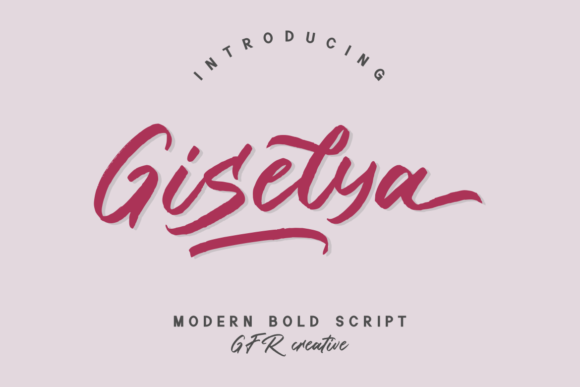 Giselya: A Warm, Brushed Handwritten Font for Thoughtful Branding