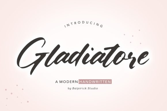 Gladiatore: A Refined Script Typeface for Digital Branding