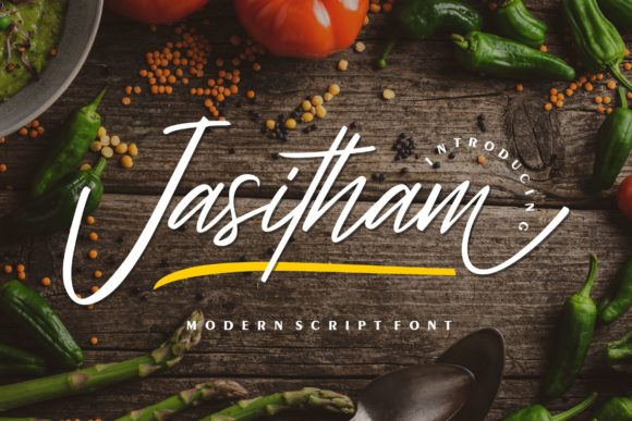 Jasitham: A Graceful Script Typeface for Thoughtful Design