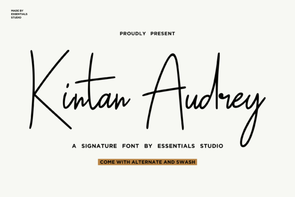Kintan Audrey: The Font That Makes Your Message Stand Out