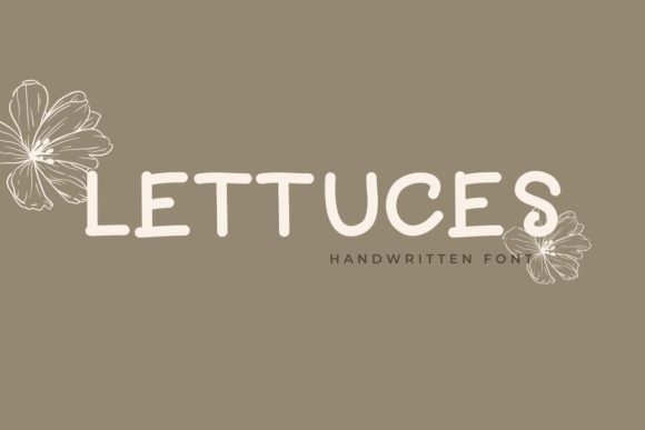 Lettuces Handwritten Font for Small Business Branding