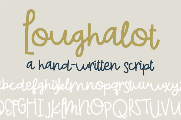 Loughalot: A Refined Script Font for Editorial Design