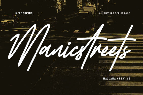 Manic Streets: A Super Slanted Script Font That Cuts Through the Feed