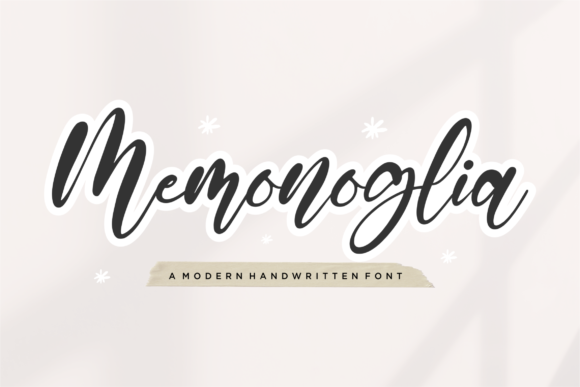 Memonoglia: A Warm, Expressive Script Typeface for Digital Branding