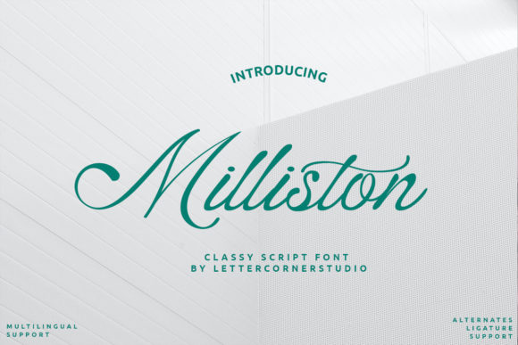 Milliston: A Script Amp Font That Elevates Campaign Headlines