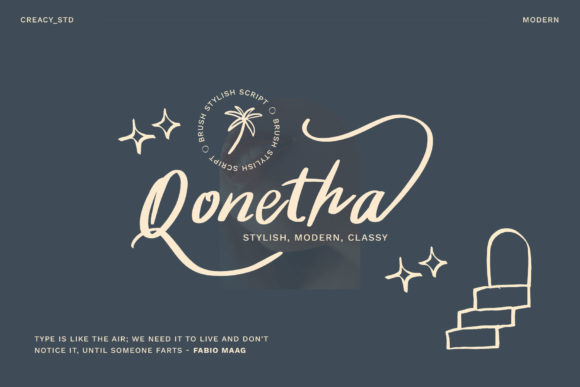 Qonetha: A Sophisticated Script Font for Small Business Branding