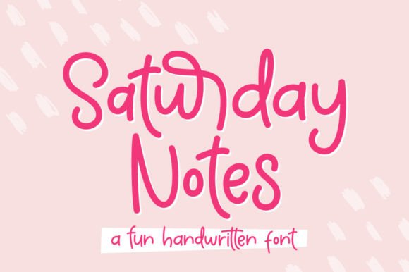 Saturday Notes: A Handwritten Font That Brings Your Creations to Life