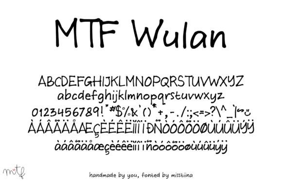 Wulan: A Handwritten Font for Editorial Grace